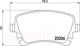 Миниатюра изображения товара Тормозные колодки Brembo P85083