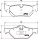 Миниатюра изображения товара Тормозные колодки Brembo P06038