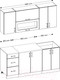 Миниатюра изображения товара Кухонный гарнитур Senira Вяселка 4/03 1.8м + шкаф настенный В-083