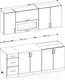 Миниатюра изображения товара Кухонный гарнитур Senira Вяселка 4/03 2.0м + шкаф настенный В-083