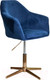 Миниатюра изображения товара Стул AksHome Dubai (синий велюр/золото)