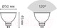 Миниатюра изображения товара Лампа Gauss GU5.3 7W 4100K / 101505207