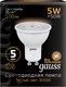 Миниатюра изображения товара Лампа Gauss GU10 5W 2700К/3000K / 101506105