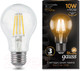 Миниатюра изображения товара Лампа Gauss Filament А60 10W 930lm 2700К Е27 / 102802110