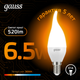 Миниатюра изображения товара Лампа Gauss Свеча на ветру 6.5W 520lm 3000K E14 / 104101107