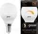 Миниатюра изображения товара Лампа Gauss Globe E14 7W 3000K / 105101107-D