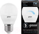 Миниатюра изображения товара Лампа Gauss Globe E27 7W 4100K / 105102207-D