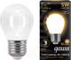 Миниатюра изображения товара Лампа Gauss Filament Globe E27 5W 2700K / 105202105 (Opal/Milky)