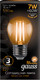 Миниатюра изображения товара Лампа Gauss Filament Шар 7W 550lm 2700К Е27 / 105802107