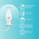 Миниатюра изображения товара Лампа Gauss Elementary Candle E14 10W 4100K / 33120
