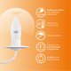 Миниатюра изображения товара Лампа Gauss Elementary Candle E27 6W 2700K/3000K / 33216
