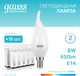 Миниатюра изображения товара Лампа Gauss Elementary Candle E14 6W 4100K / 34126