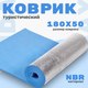 Миниатюра изображения товара Туристический коврик Sundays Fitness IR97509A (голубой)