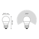 Миниатюра изображения товара Лампа Gauss Elementary Globe E27 6W 4100K / 53226