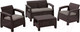 Миниатюра изображения товара Кофейный столик садовый Keter Corfu Table / 207786 (коричневый)