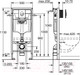 Миниатюра изображения товара Инсталляция для унитаза GROHE Rapid SL 38721001