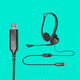 Миниатюра изображения товара Наушники-гарнитура Logitech PC Headset 960 USB (981-000100)