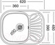Миниатюра изображения товара Мойка кухонная Kromevye Bianсa EC 305 D