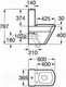 Миниатюра изображения товара Чаша унитаза напольного Roca Hall 7342629000