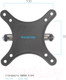 Миниатюра изображения товара Кронштейн для телевизора Kromax Techno-1 (темно-серый)