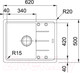 Миниатюра изображения товара Мойка кухонная Franke Basis BFG 611C (114.0280.846)