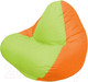 Миниатюра изображения товара Бескаркасное кресло Flagman Relax Г4.1-013 (салатовый/оранжевый)