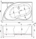 Миниатюра изображения товара Ванна акриловая Aquanet Graciosa 150x90 L