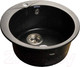 Миниатюра изображения товара Мойка кухонная GranFest Rondo GF-R480 (черный)