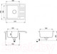 Миниатюра изображения товара Мойка кухонная Aquasanita NOTUS SQ102 (альба)