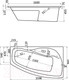Миниатюра изображения товара Ванна акриловая Santek Майорка XL 160x95 R (WH111990)