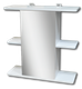 Миниатюра изображения товара Шкаф с зеркалом для ванной Гамма 10 (белый, правый)
