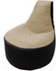 Миниатюра изображения товара Бескаркасное кресло Flagman Трон Т1.3-05 (светло-бежевый/черный)
