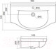 Миниатюра изображения товара Умывальник Santek Эльбрус 100 (1WH110255)