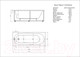 Миниатюра изображения товара Ванна акриловая Aquatek Оберон 170x70 L (с экраном)