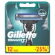 Миниатюра изображения товара Набор сменных кассет Gillette Mach3 (12шт)