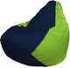 Миниатюра изображения товара Бескаркасное кресло Flagman Груша Мини L Г0.1-43 (темно-синий/салатовый)