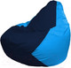 Миниатюра изображения товара Бескаркасное кресло Flagman Груша Мини L Г0.1-48 (темно-синий/голубой)