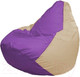 Миниатюра изображения товара Бескаркасное кресло Flagman Груша Мини L Г0.1-107 (сиреневый/светло-бежевый)
