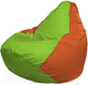 Миниатюра изображения товара Бескаркасное кресло Flagman Груша Мини L Г0.1-163 (салатовый/оранжевый)