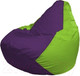 Миниатюра изображения товара Бескаркасное кресло Flagman Груша Макси XXL Г2.1-31 (фиолетовый/салатовый)