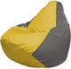 Миниатюра изображения товара Бескаркасное кресло Flagman Груша Макси XXL Г2.1-34 (желтый/серый)