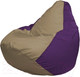 Миниатюра изображения товара Бескаркасное кресло Flagman Груша Макси XXL Г2.1-79 (темно-бежевый/фиолетовый)