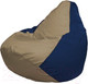 Миниатюра изображения товара Бескаркасное кресло Flagman Груша Макси XXL Г2.1-80 (темно-бежевый/темно-синий)