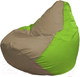 Миниатюра изображения товара Бескаркасное кресло Flagman Груша Макси XXL Г2.1-88 (темно-бежевый/салатовый)