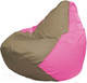 Миниатюра изображения товара Бескаркасное кресло Flagman Груша Макси XXL Г2.1-89 (темно-бежевый/розовый)