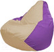 Миниатюра изображения товара Бескаркасное кресло Flagman Груша Макси XXL Г2.1-138 (светло-бежевый/сиреневый)