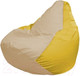 Миниатюра изображения товара Бескаркасное кресло Flagman Груша Макси XXL Г2.1-148 (светло-бежевый/желтый)