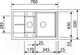 Миниатюра изображения товара Мойка кухонная Zigmund & Shtain Rechteck 780.2 (молодое шампанское)