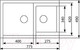 Миниатюра изображения товара Мойка кухонная Zigmund & Shtain Rechteck 400.275 (черный базальт)