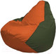 Миниатюра изображения товара Бескаркасное кресло Flagman Груша Мини L Г0.1-211 (оранжевый/темно-оливковый)